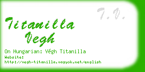 titanilla vegh business card